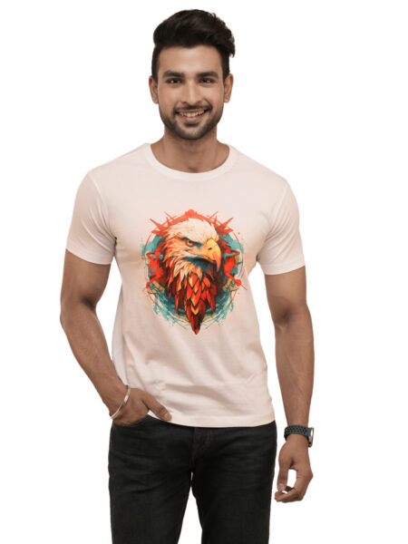 Men's Bold Eagle Graphic Printed Regular Tshirt