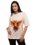 Women’s Hummingbird Graphic Printed Oversized Tshirt