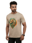 Men’s Mechanical Dragon Graphic Printed Regular Tshirt