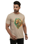 Men’s Mechanical Dragon Graphic Printed Regular Tshirt