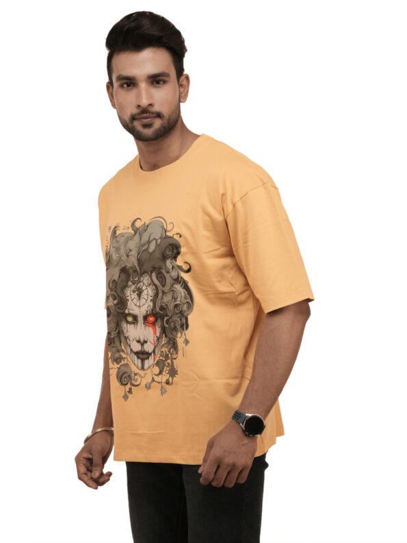 Men's Steampunk Joker Graphic Printed Oversized Tshirt