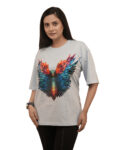 Women’s Dragon Wings Graphic Printed Oversized Tshirt