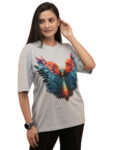 Women’s Dragon Wings Graphic Printed Oversized Tshirt