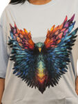 Women’s Dragon Wings Graphic Printed Oversized Tshirt