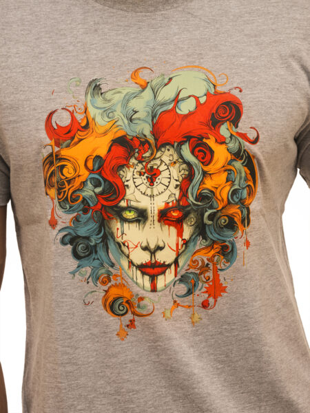 Men's Steampunk Joker Graphic Printed Regular Tshirt