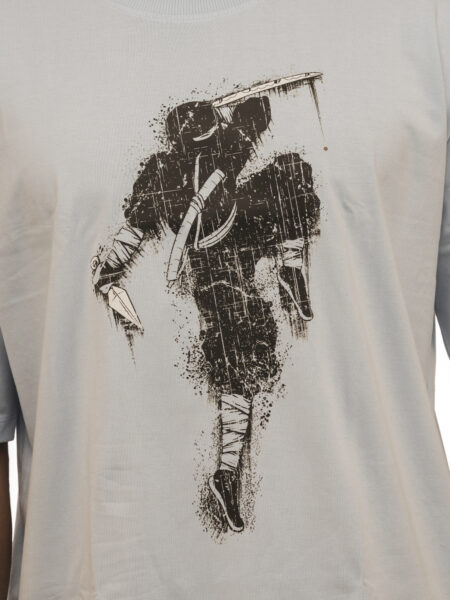 Men's Ninja Strike Graphic Printed Oversized Tshirt