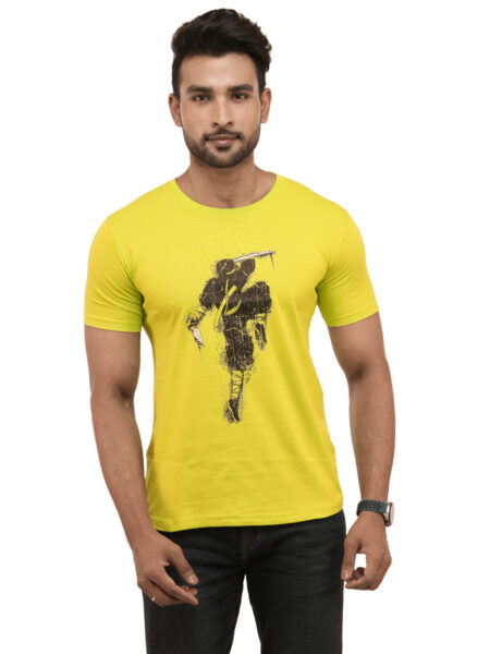 Men's Ninja Strike Graphic Printed Regular Tshirt