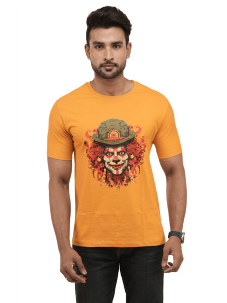 Men's Carnival Clown Graphic Printed Regular Tshirt