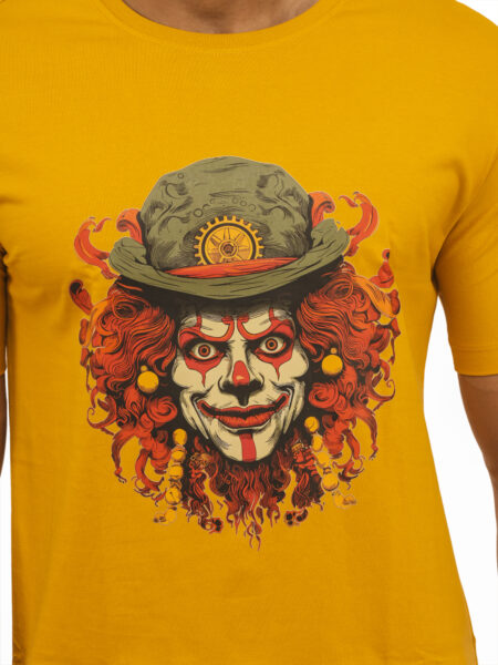 Men's Carnival Clown Graphic Printed Regular Tshirt