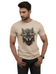 Men’s Mexican Wolf Grayscale Graphic Printed Regular Tshirt