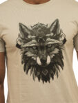 Men’s Mexican Wolf Grayscale Graphic Printed Regular Tshirt