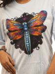 Women’s Dragonfly Graphic Printed Oversized Tshirt