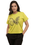 Women’s Floral Butterfly Graphic Printed Regular Tshirt