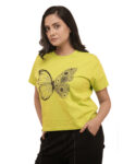 Women’s Floral Butterfly Graphic Printed Regular Tshirt