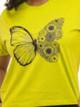 Women’s Floral Butterfly Graphic Printed Regular Tshirt