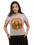 Women’s Hippie Girl Graphic Printed Regular Tshirt