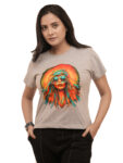 Women’s Hippie Girl Graphic Printed Regular Tshirt