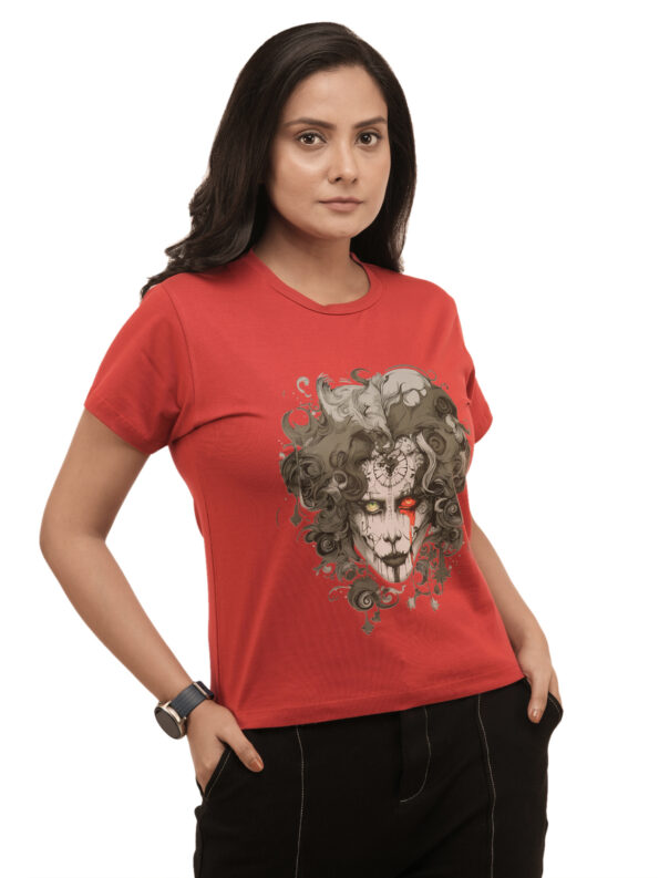 Women's Steampunk Joker Graphic Printed Regular Tshirt