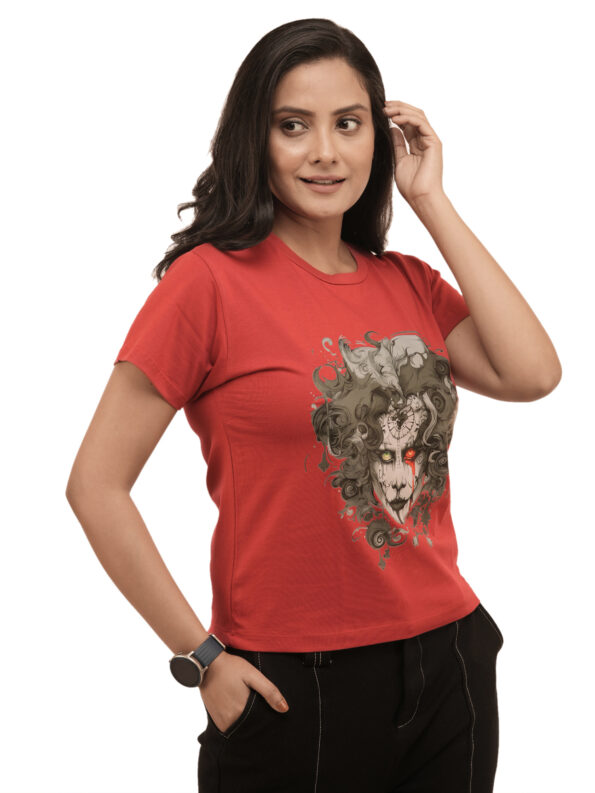 Women's Steampunk Joker Graphic Printed Regular Tshirt