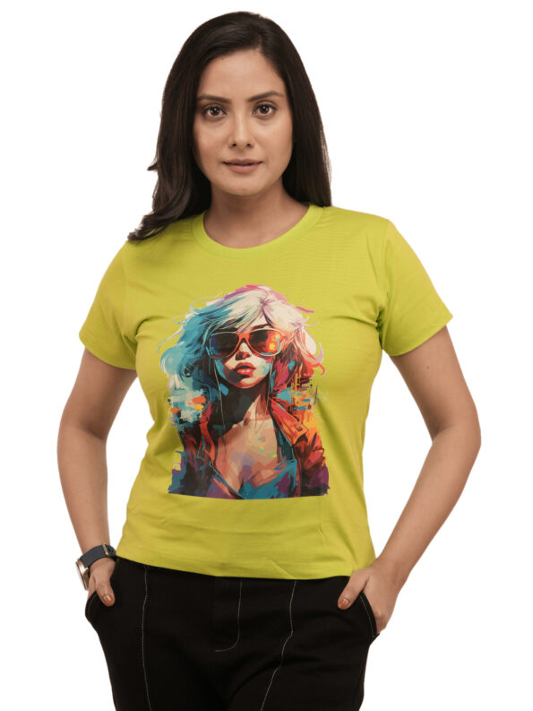 Women's Trendy Girl Graphic Printed Regular Tshirt