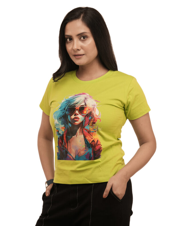 Women's Trendy Girl Graphic Printed Regular Tshirt