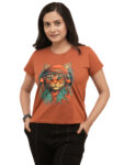 Women’s Pirate Cat Graphic Printed Regular Tshirt