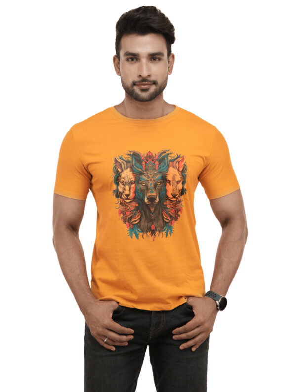 Men's Wolf Pack Graphic Printed Regular Tshirt