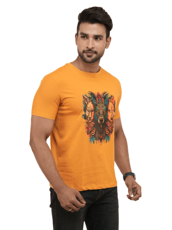 Men's Wolf Pack Graphic Printed Regular Tshirt