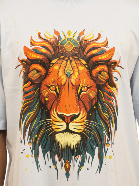 Men's Lionheart Graphic Printed Oversized Tshirt