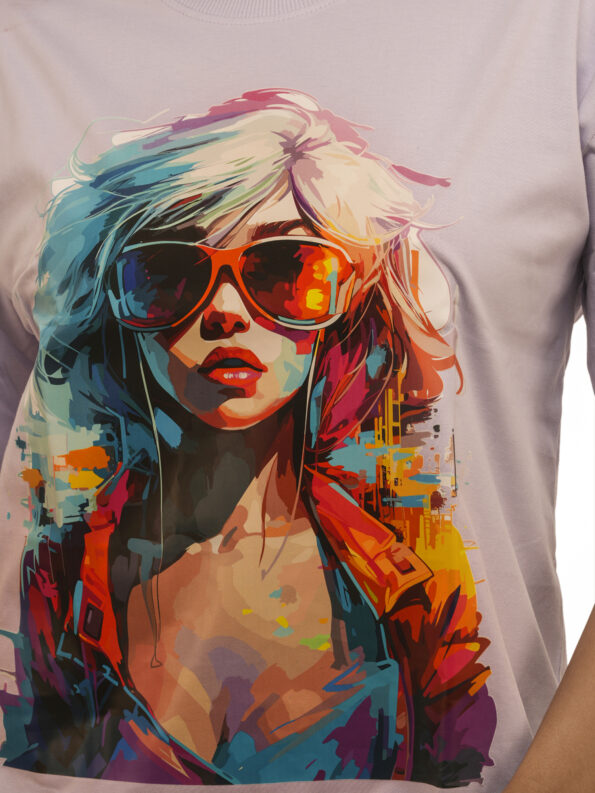 Women's Trendy Girl Graphic Printed Oversized Tshirt