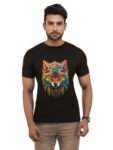 Men's Mexican Wolf Colored Graphic Printed Regular Tshirt