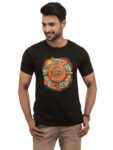 Men’s Retro Compass Printed Regular Tshirt