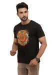 Men’s Retro Compass Printed Regular Tshirt