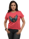 Women's Dragon Wings Graphic Printed Regular Tshirt