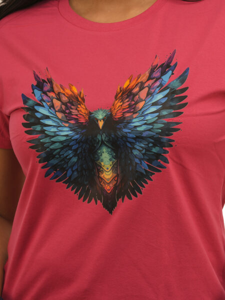 Women's Dragon Wings Graphic Printed Regular Tshirt