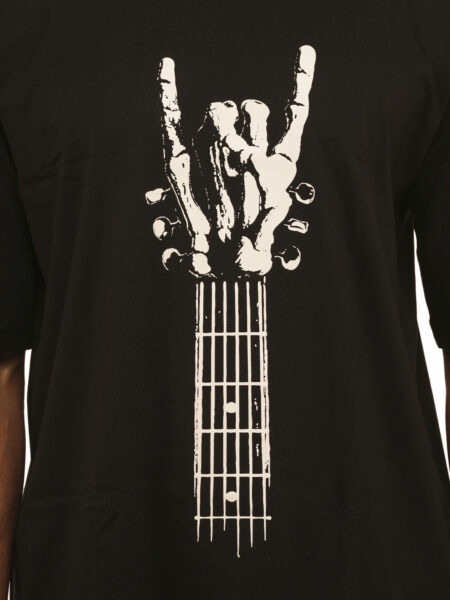 Men's Guitar Rocks Graphic Printed Oversized Tshirt