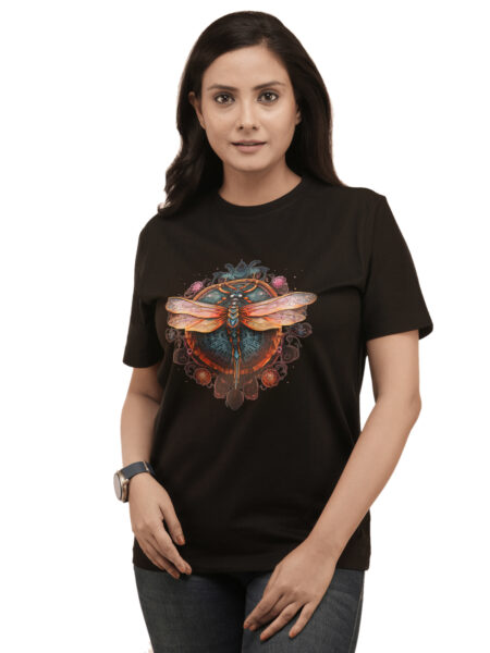 Women's Dragonfly Graphic Printed Regular Tshirt