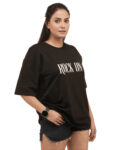 Women’s Rock On Graphic Printed Oversized Tshirt