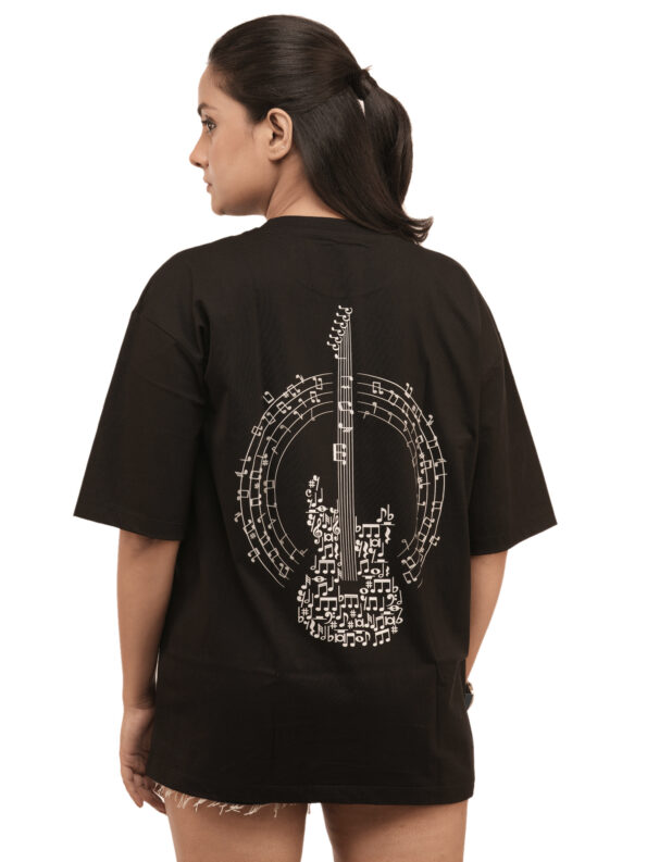 Women's Rock On Graphic Printed Oversized Tshirt