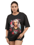 Women's Party Girl Graphic Printed Oversized Tshirt