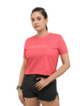 Women's Minimal Typography Crop Top