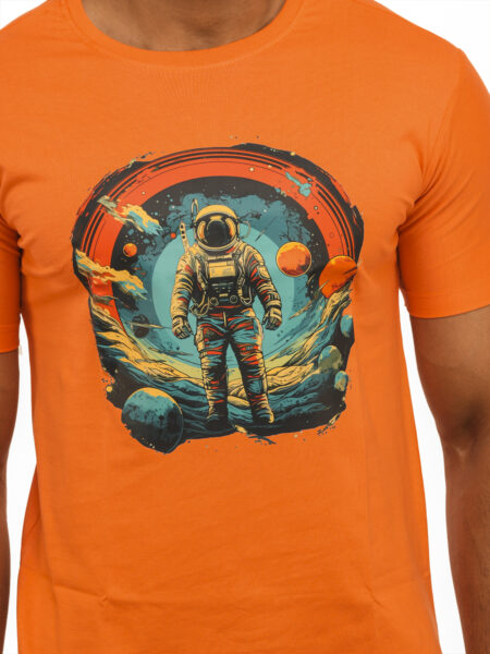 Men's Astronaut Fantasy Graphic Printed Regular Tshirt