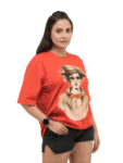 Women’s Retro Chic Graphic Printed Oversized Tshirt