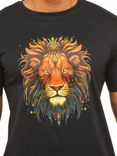 Men's Lionheart Graphic Printed Regular Tshirt