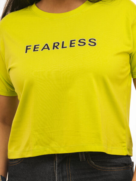 Women's Fearless Typography Crop Tops