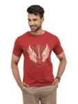 Men’s Winged Guitar Graphic Printed Regular Tshirt