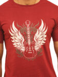 Men’s Winged Guitar Graphic Printed Regular Tshirt